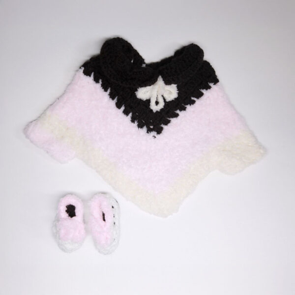 Poncho et chausson fille