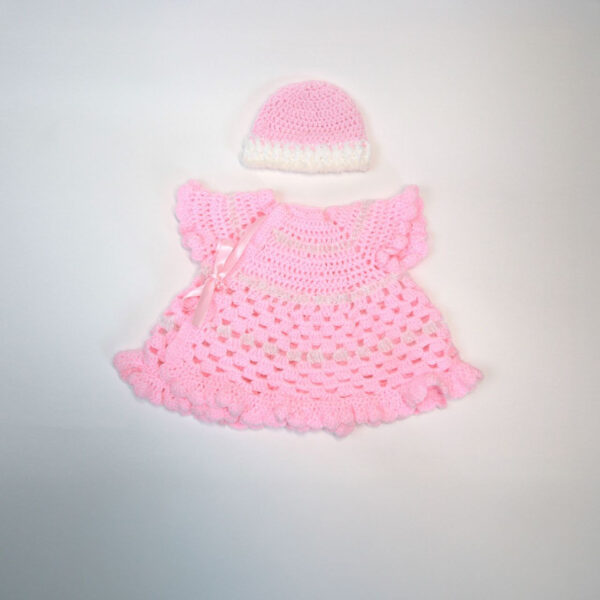 Robe et bonnet fille
